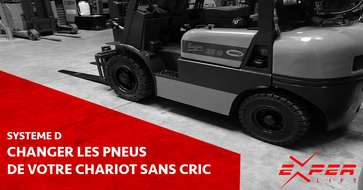 Changer les pneus de son chariot sans cric – Système D