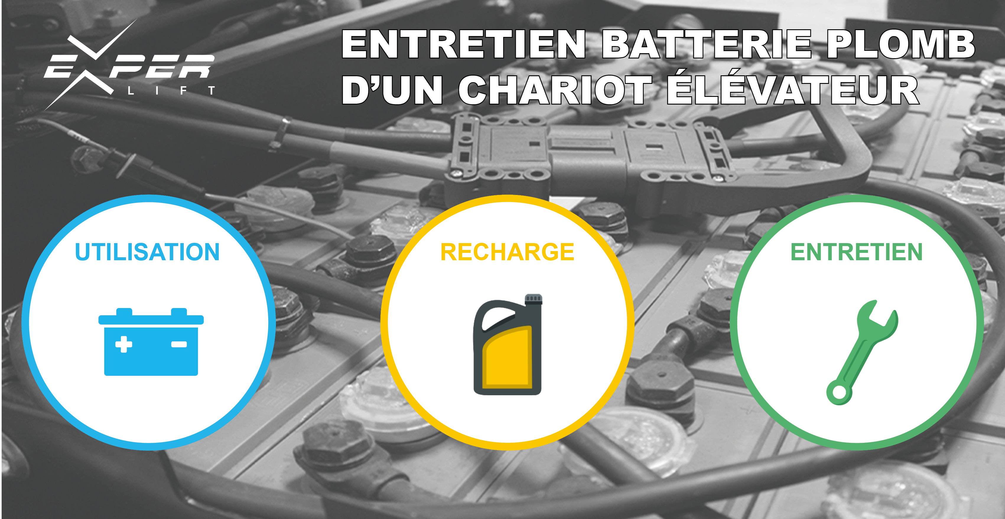 Entretien de la batterie plomb d'un chariot élévateur : les bonnes  pratiques - Chariots Elévateurs & Gerbeurs ExperLift