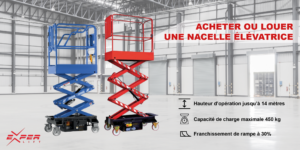 La nacelle élévatrice est un matériel utilisé dans les secteurs du BTP et de l’industrie pour la réalisation d’opérations en hauteur.